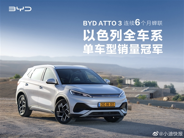給老外來(lái)點(diǎn)中國(guó)車(chē) 比亞迪ATTO 3成海外多國(guó)銷(xiāo)冠：躋進(jìn)全球前10