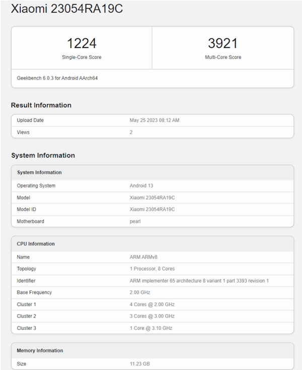 LCD黨福音！Redmi Note 12T Pro跑分出爐：搭載天璣8200(圖3)